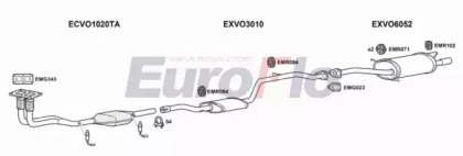 Система выпуска ОГ EuroFlo VOS4020 2008C